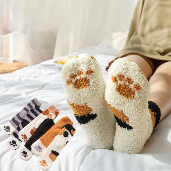Cute Paw Floor Socks