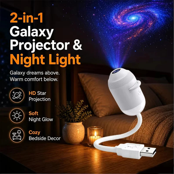 360° USB Starry Sky Projector Night Light
