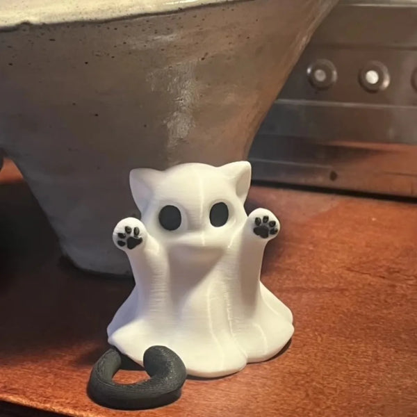 Cat Ghost Ornament