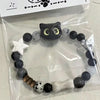 Natural Stone Black Cat Bracelet