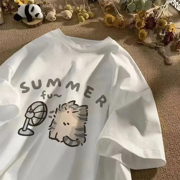 Summer Fu~ Pure Cotton Tee