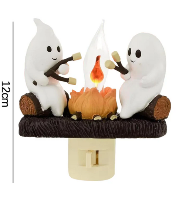 Not So Spooky Ghost Campfire Night Lamp