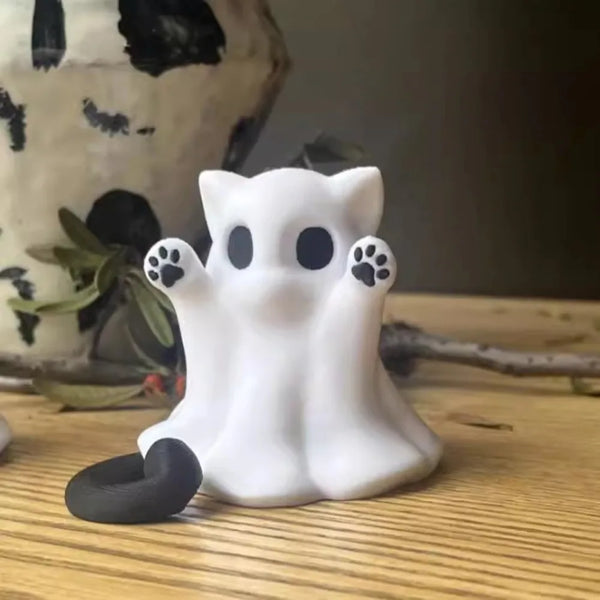 Cat Ghost Ornament