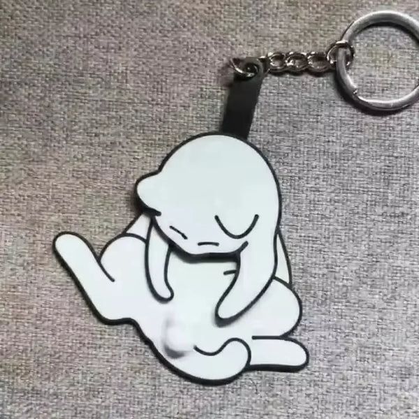 Rotating Cat Playful Keychain