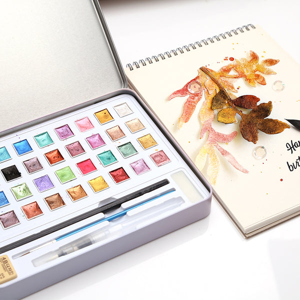 Metallic Watercolor Painting Set