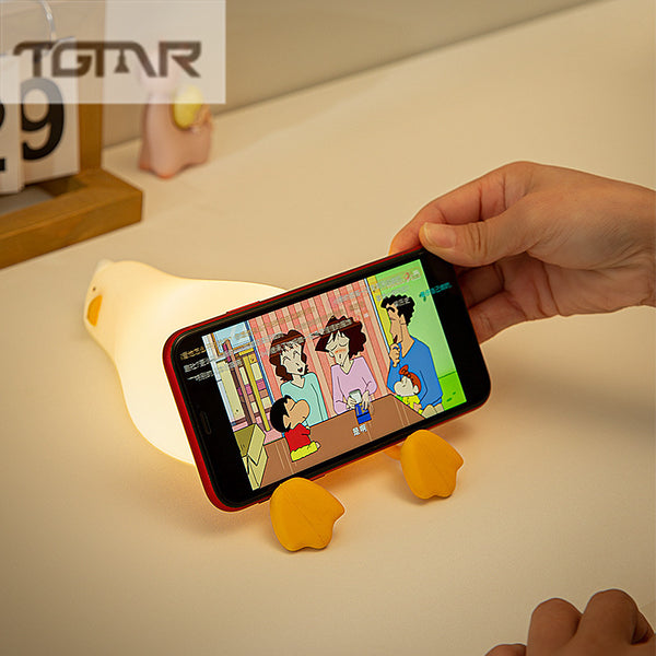 Lying Flat Duck Silicone Light