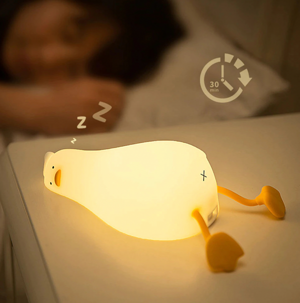 Lying Flat Duck Silicone Light