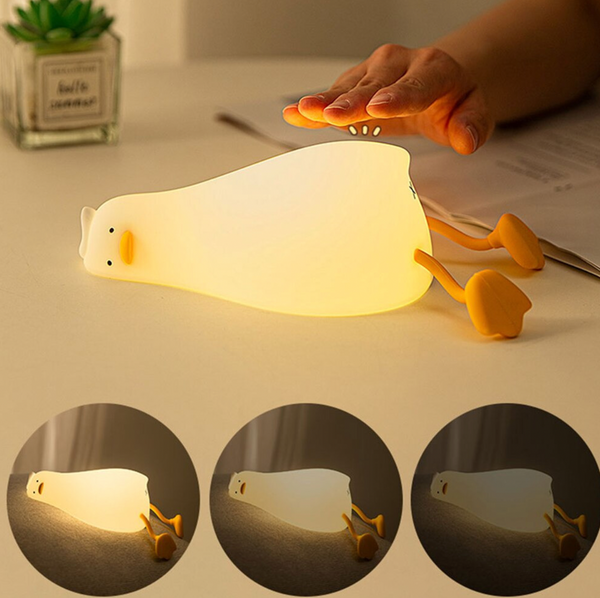 Lying Flat Duck Silicone Light