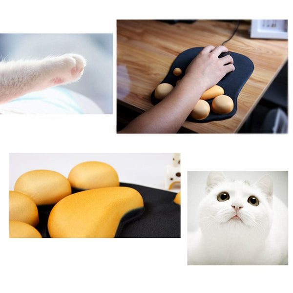 Memory Foam Sponge Paw Mouse Pads