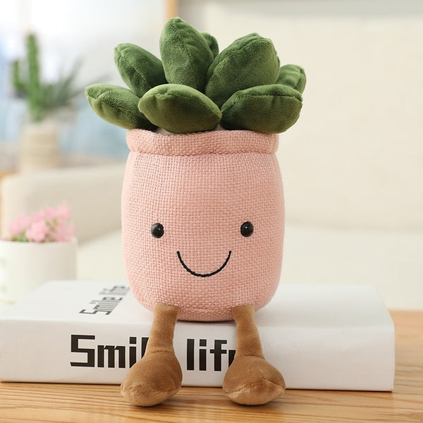 Lifelike Tulip & Succulent Plush Plants