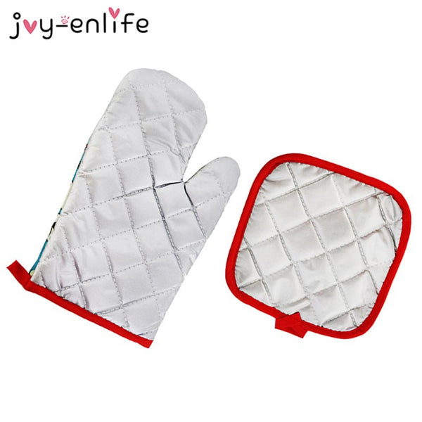 2pcs/set Christmas Baking Anti-Hot Gloves Pad