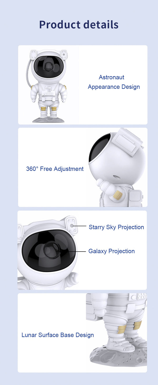 360 Astronaut Galaxy Projector Lamp